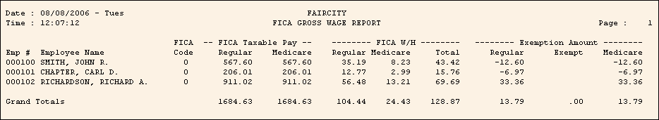 Federal & Medicare FICA Tax Table Maintenance (FEDM2 & FEDS2)